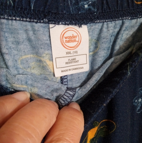 Wonder Nation Pajama set skateboarding dinosaur Big Boys XXL 18 - Picture 5 of 5